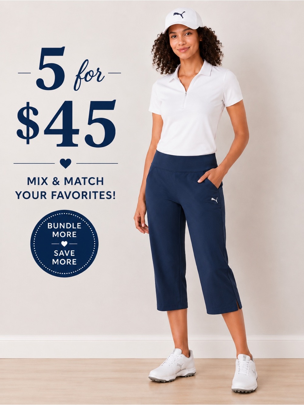🎉5 for $45🎉 Puma capri golf pants size XS